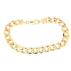 Pre Owned 9ct Curb Bracelet ZU633